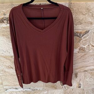 Brown cotton top,